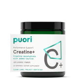 Puori tub front label showing supplement identity and benefits