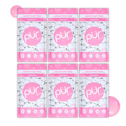 PUR Gum front packaging showing bubblegum flavor and 6x55 count, convenient bulk supply