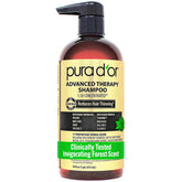 PURA D'OR envase frontal 473 ml mostrando diseño y beneficios visibles