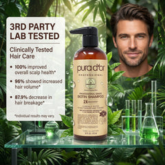 PURA D'OR ingredients arranged to show botanical formulation benefits