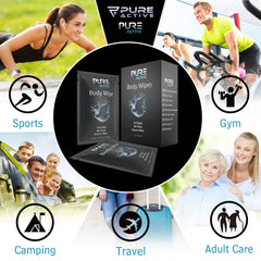 Pure Active uso tras entrenamiento en gimnasio para refrescarse rápido