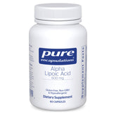 Pure Encapsulations front packaging showing bottle and clean label benefits