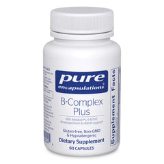 Pure Encapsulations front label showing product name and 60 capsules benefit clarity