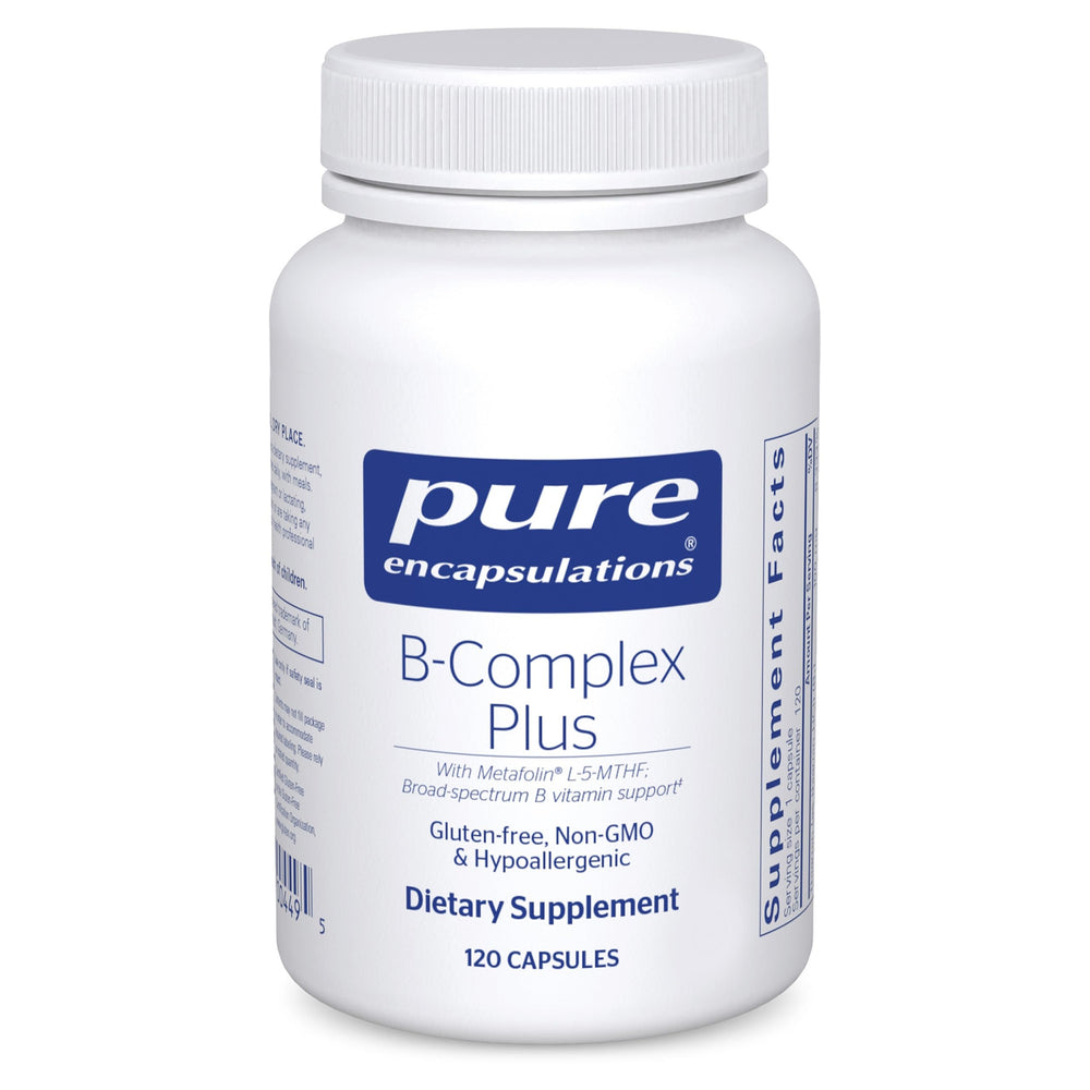 Pure Encapsulations front packaging showing bottle and product benefit