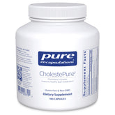 Pure Encapsulations CholestePure front label showing product identity and capsule count benefit