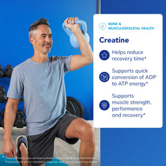 Pure Encapsulations creatine cucharadita con 5 g indicando la dosis precisa