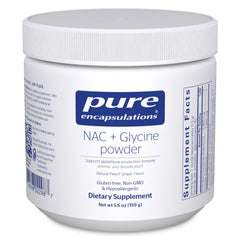 Pure Encapsulations frasco frontal, presentación clara y beneficio de pureza