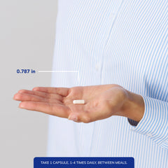 Pure Encapsulations etiqueta con lista de ingredientes y sin alérgenos para tranquilidad