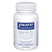 Pure Encapsulations frasco frontal limpieza y pureza visible