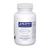 Pure Encapsulations envase frontal mostrando fórmula para mujeres 40+ y beneficios
