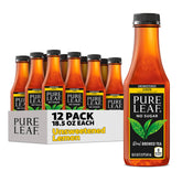 Pure Leaf bottle front view showing label and unsweetened lemon benefit