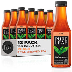 Pure Leaf frente de botella durazno mostrando diseño y facilidad para llevar