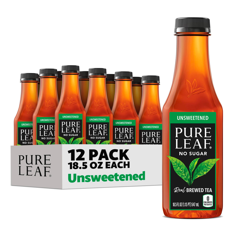 Pure Leaf botella frontal mostrando etiqueta y tamaño práctico