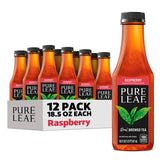 Pure Leaf vista frontal de la botella mostrando etiqueta y tamaño conveniente