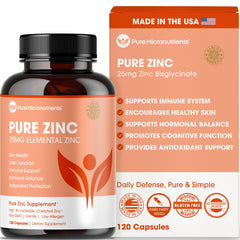 Pure Micronutrients bote frontal mostrando etiqueta y beneficios