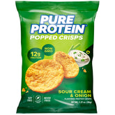 Pure Protein bolsa frontal Sour Cream & Onion muestra marca y conveniencia