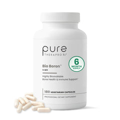 Pure Therapro Rx envase frontal mostrando Bio Boron y beneficio de soporte mineral