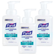 Purell botella frontal de espuma mostrando diseño y fácil acceso