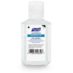 Purell textura del gel en primer plano que muestra humectación visible
