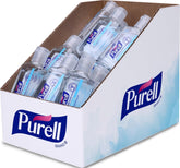 Purell botella frontal 1 fl oz mostrando diseño portátil y fácil acceso