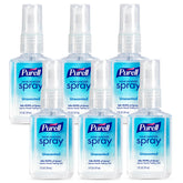 Purell frontal pack viaje mostrando seis botellas conveniente para llevar