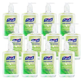 Purell pump bottle front packaging showing brand and size, conveys trusted protection