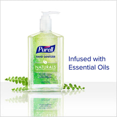 Purell Naturals textura del gel mostrando absorción y sensación ligera