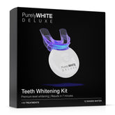 PurelyWHITE DELUXE front packaging displaying kit essentials and quick benefit