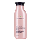 Pureology Pure Volume frontal de botella mostrando diseño y tamaño, aporta volumen sin sulfatos