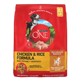 Purina ONE saco 31.1 lb vista frontal con pollo real y beneficios nutricionales