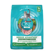 Purina ONE front of bag showing weight control benefits and real turkey