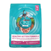 Purina ONE front packaging shows 16 lb bag and benefits