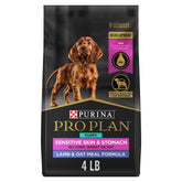 Purina Pro Plan frente del empaque 4 lb mostrando fórmula para cachorros