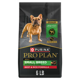 Purina Pro Plan front packaging showing 6 lb bag and benefits