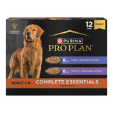 Purina Pro Plan front packaging showing variety pack and benefits