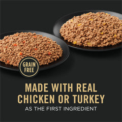 Purina Pro Plan open can top view showing tender pâté for easy serving