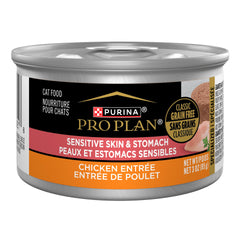 Purina Pro Plan lata frontal mostrando la marca y comodidad de servicio
