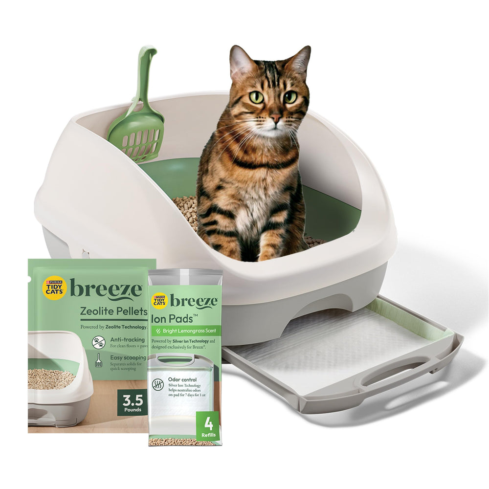 Purina Tidy Cats bandeja frontal mostrando limpieza y fácil acceso