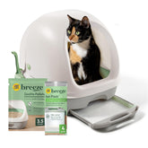 Purina Tidy Cats front view of covered Breeze box showing compact design and odor control