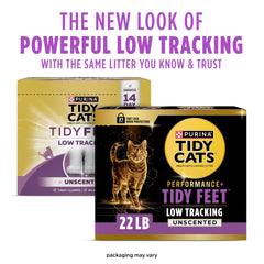 Purina Tidy Cats primer plano de gránulos mostrando textura y baja adherencia