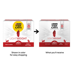 Purina Tidy Cats textura granulada en primer plano, aglomeración eficiente