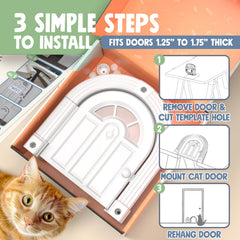 Purrfect Portal Meow Manor plantilla de corte incluida, instalación sin errores