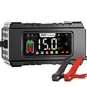 PZ.P front panel display showing charging data and benefit of easy monitoring