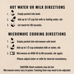 Quaker avena servida en tazón lista para comer, preparación rápida y nutritiva