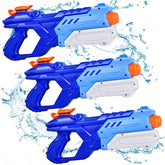 Quanquer pistola frontal mostrando diseño y colores llamativos para diversión