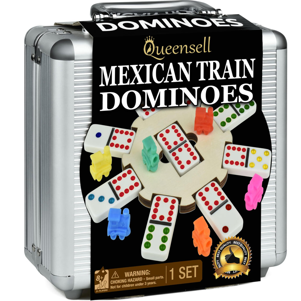 Queensell vista frontal del set empaquetado mostrando contenido y conveniencia