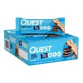 Quest front packaging showing carton and branding for easy storage benefit