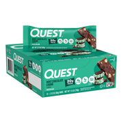 Quest empaque frontal mostrando la caja de 12 barras, ideal para llevar