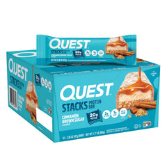 Quest caja frontal mostrando 12 barras y diseño atractivo