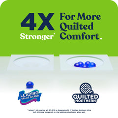 Quilted Northern detalle de hoja 2 capas mostrando resistencia y confort